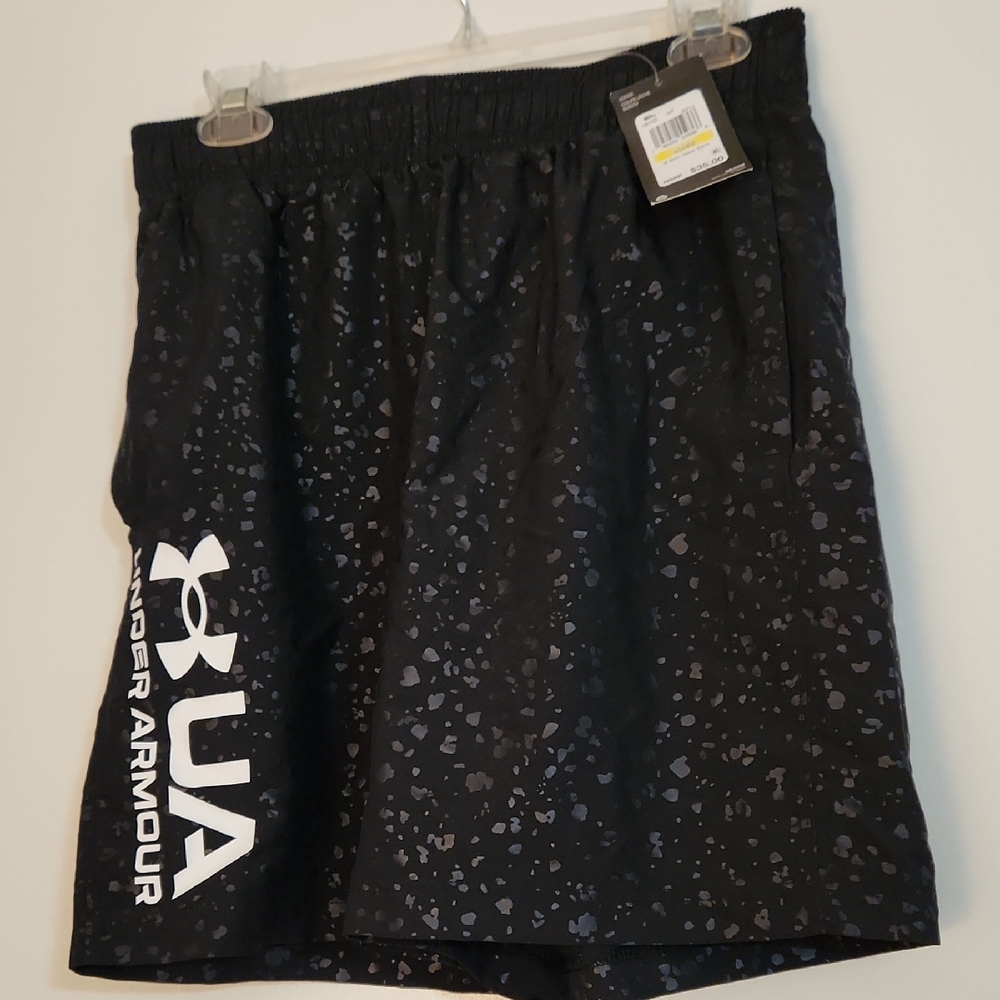 Under Armour Black and Gray Athletic Shorts